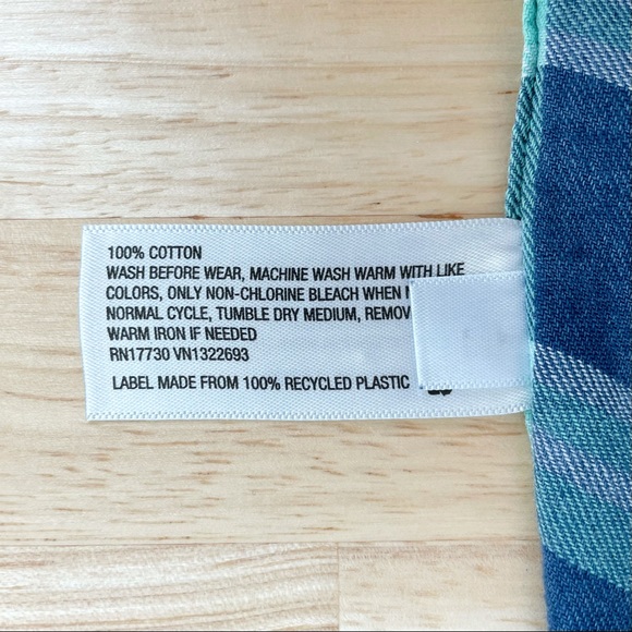 Cat & Jack Boy's Blue Plaid Button Up Shirt - Picture 8 of 8